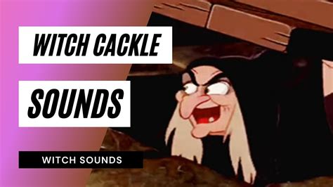 Malevolent witch cackle sound